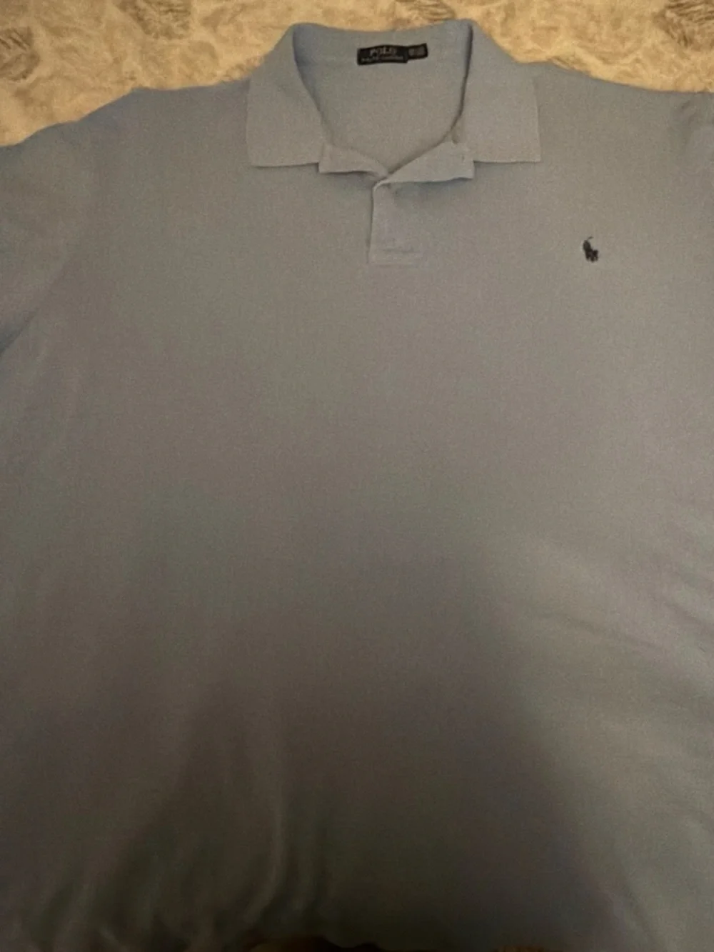 Ralph Lauren Polo Shirt in Pale Blue with Navy Pony